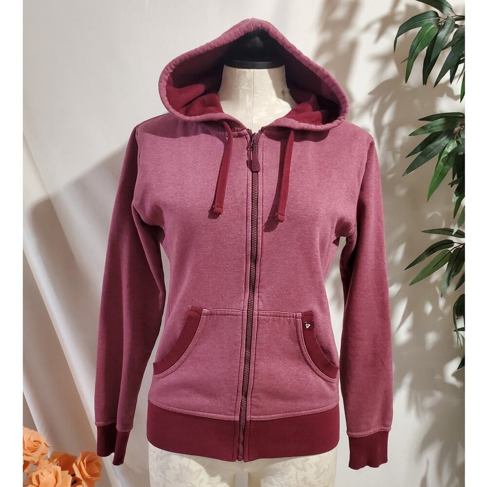 Pact Organic Zip Hoodie Sweatshirt Womens Size S Pockets Sustainable Eco Fleece